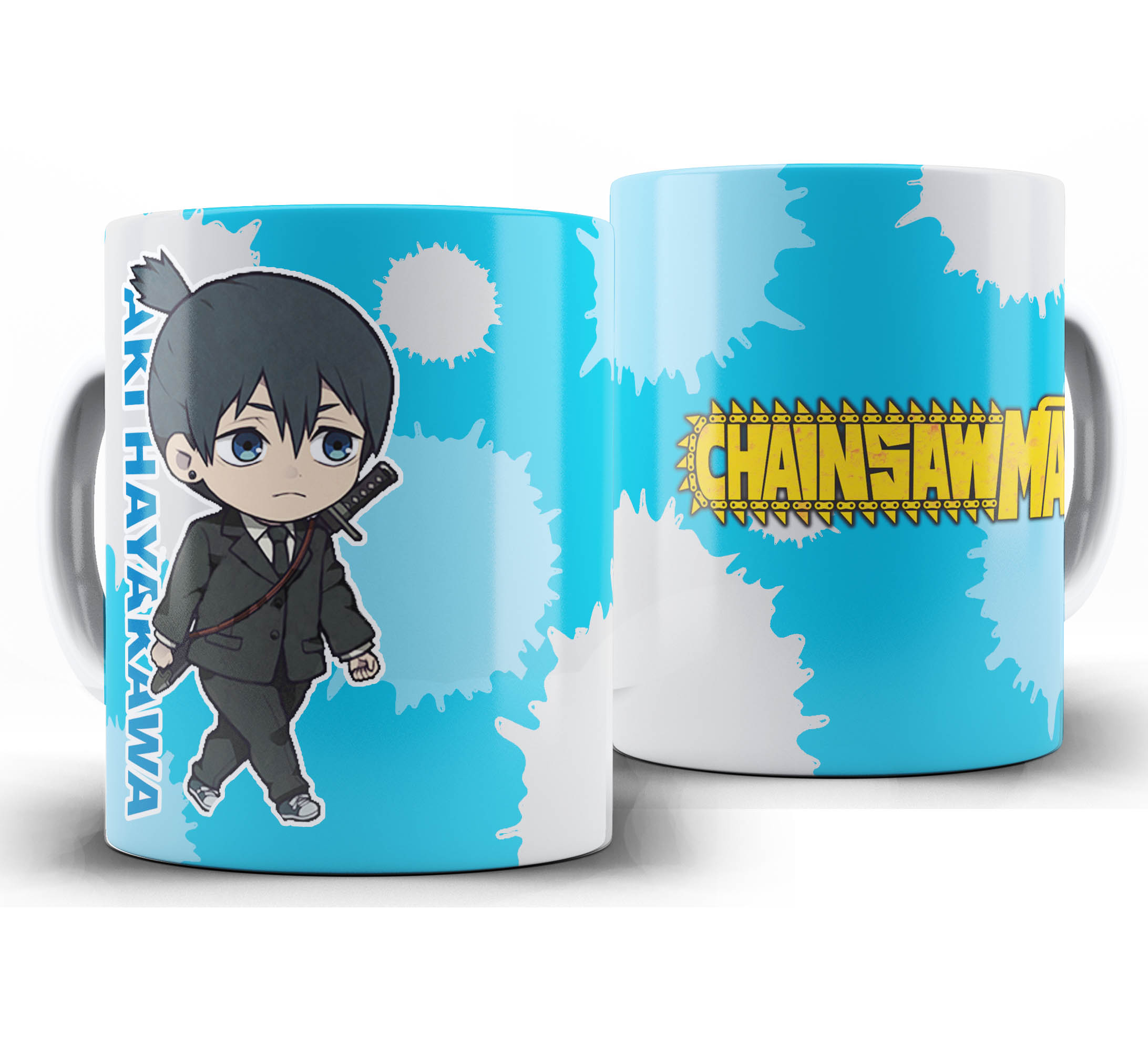 Caneca Anime - Chainsaw Man Chibi - Aki Hayakawa
